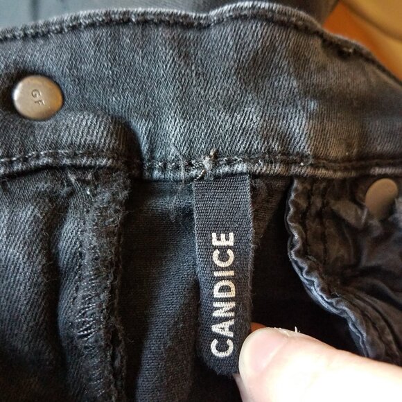 GRLFRND Candice Women's 27 Distressed Black Jeans Denim Cotton Elastane - Picture 11 of 11